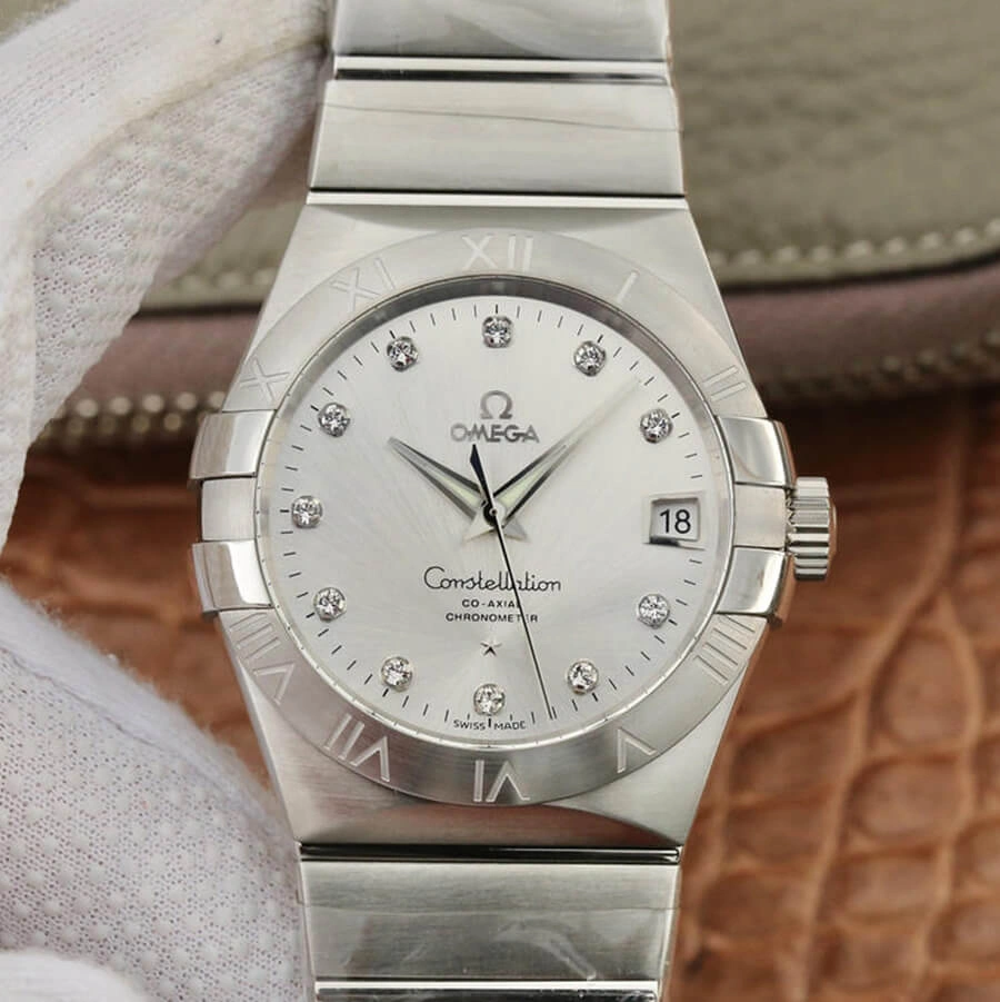 Omega Constellation 123.10.38.21.52.001 VS Factory 1:1 Best Edition Replica Watch Silver Case